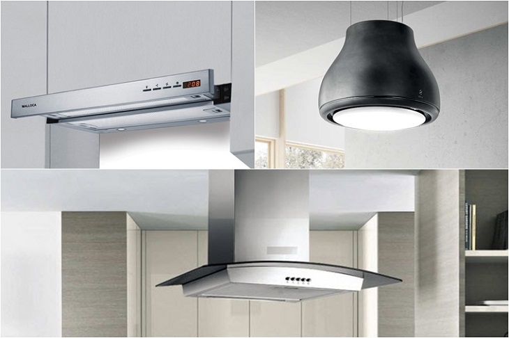 các dạng máy hút mùi