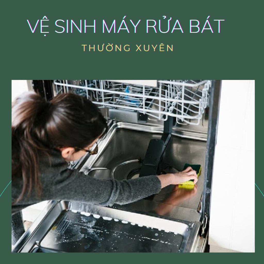 vệ sinh máy rửa bát thường xuyên
